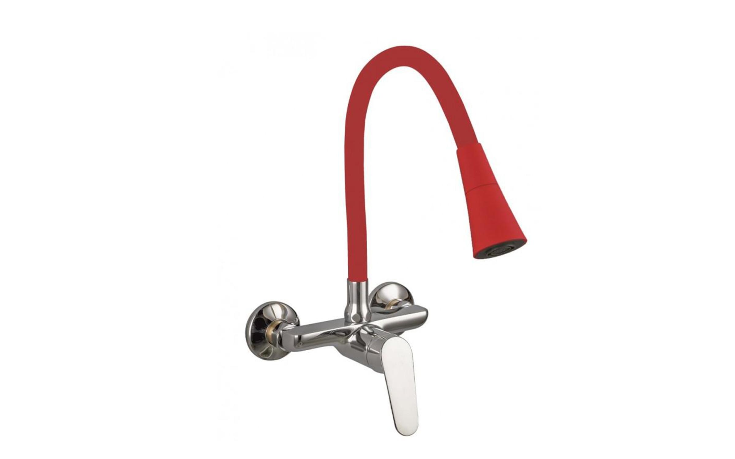 Mixer tap Linni, red  1